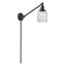 Colton Swing Arm shown in the Oil Rubbed Bronze finish with a Clear Halophane shade