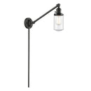 Dover Swing Arm shown in the Oil Rubbed Bronze finish with a Seedy shade