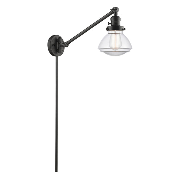 Olean Swing Arm shown in the Oil Rubbed Bronze finish with a Clear shade