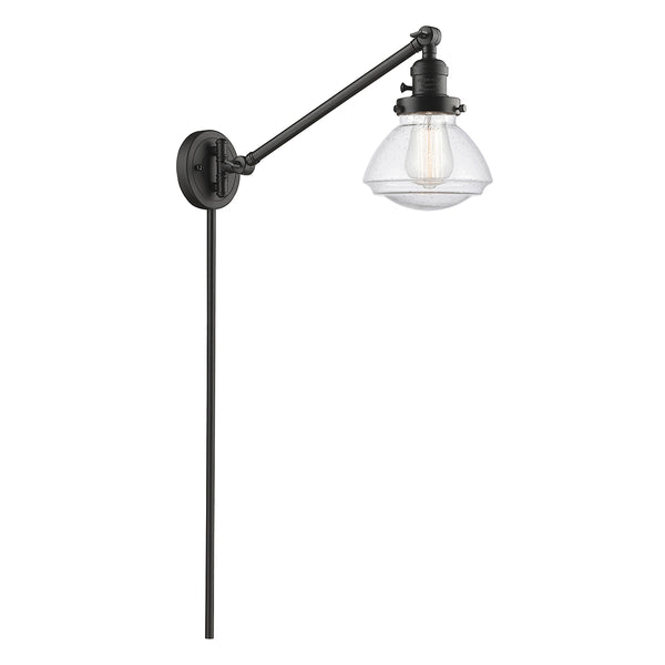 Olean Swing Arm shown in the Oil Rubbed Bronze finish with a Seedy shade