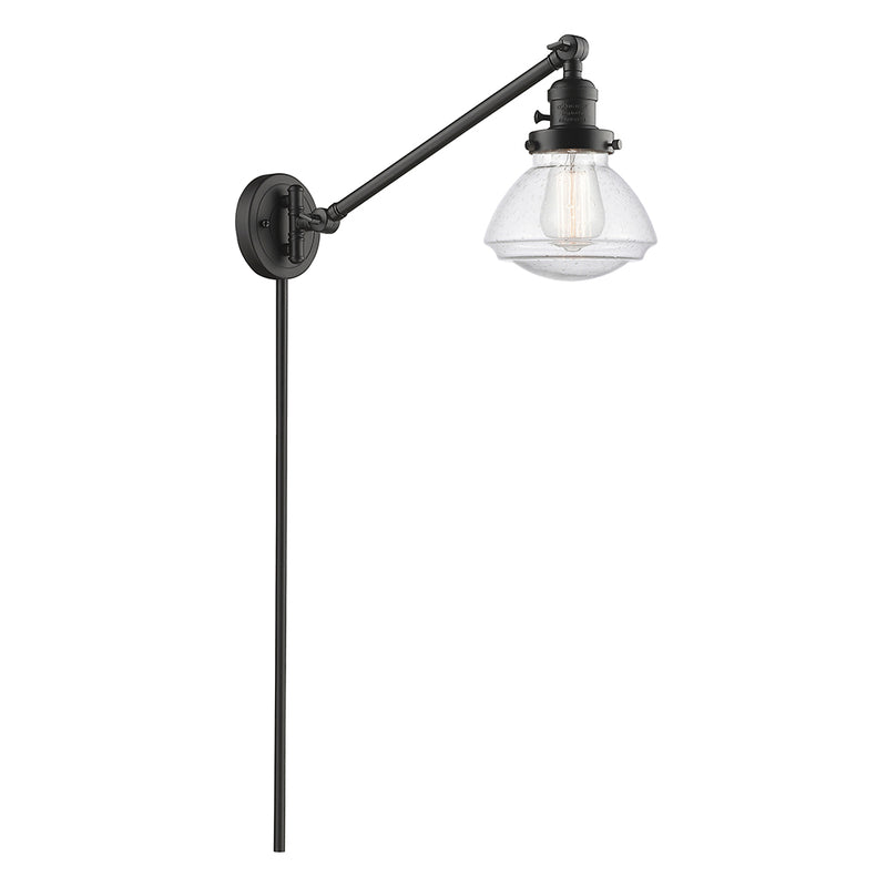 Olean Swing Arm shown in the Oil Rubbed Bronze finish with a Seedy shade