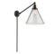 Cone Swing Arm shown in the Oil Rubbed Bronze finish with a Clear shade