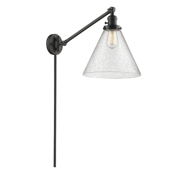 Cone Swing Arm shown in the Oil Rubbed Bronze finish with a Seedy shade