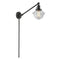 Oxford Swing Arm shown in the Oil Rubbed Bronze finish with a Clear shade