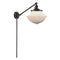 Oxford Swing Arm shown in the Oil Rubbed Bronze finish with a Matte White shade