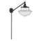 Oxford Swing Arm shown in the Oil Rubbed Bronze finish with a Clear shade
