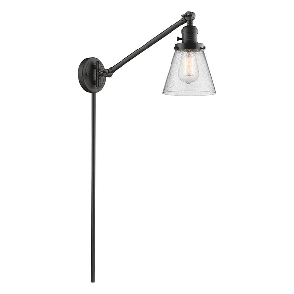 Cone Swing Arm shown in the Oil Rubbed Bronze finish with a Seedy shade