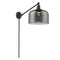 Bell Swing Arm shown in the Oil Rubbed Bronze finish with a Plated Smoke shade