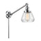 Fulton Swing Arm shown in the Polished Chrome finish with a Clear shade