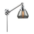 Fulton Swing Arm shown in the Polished Chrome finish with a Plated Smoke shade
