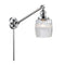 Colton Swing Arm shown in the Polished Chrome finish with a Clear Halophane shade