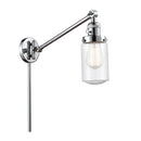 Dover Swing Arm shown in the Polished Chrome finish with a Seedy shade