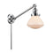 Olean Swing Arm shown in the Polished Chrome finish with a Matte White shade