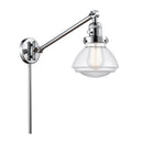 Olean Swing Arm shown in the Polished Chrome finish with a Clear shade