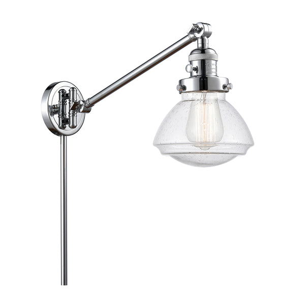 Olean Swing Arm shown in the Polished Chrome finish with a Seedy shade