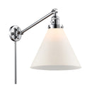 Cone Swing Arm shown in the Polished Chrome finish with a Matte White shade