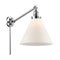 Cone Swing Arm shown in the Polished Chrome finish with a Matte White shade