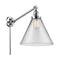 Cone Swing Arm shown in the Polished Chrome finish with a Clear shade