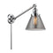 Cone Swing Arm shown in the Polished Chrome finish with a Plated Smoke shade