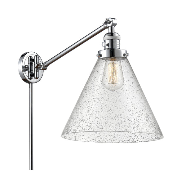 Cone Swing Arm shown in the Polished Chrome finish with a Seedy shade