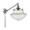 Oxford Swing Arm shown in the Polished Chrome finish with a Clear shade