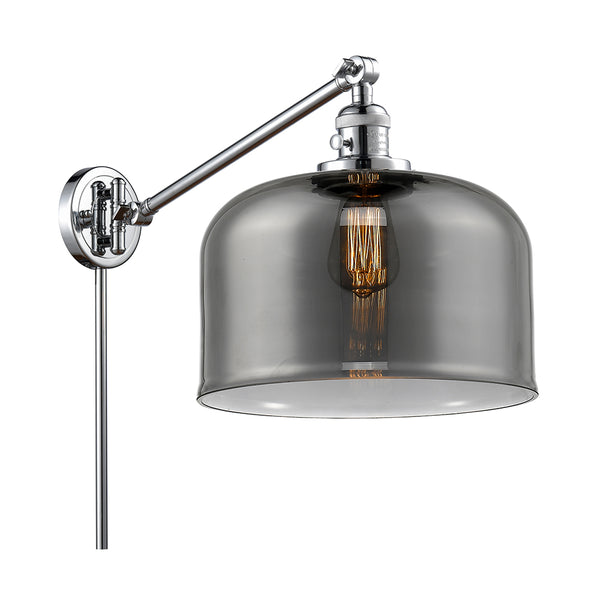 Bell Swing Arm shown in the Polished Chrome finish with a Plated Smoke shade