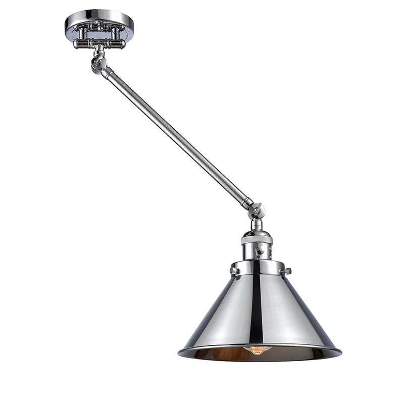 Innovations Lighting Briarcliff 1 Light 10" Swing Arm With Switch 237-PC-M10-PC