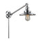 Railroad Swing Arm shown in the Polished Chrome finish with a Polished Chrome shade