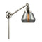 Fulton Swing Arm shown in the Polished Nickel finish with a Plated Smoke shade