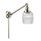 Colton Swing Arm shown in the Polished Nickel finish with a Clear Halophane shade