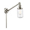 Dover Swing Arm shown in the Polished Nickel finish with a Seedy shade
