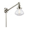 Olean Swing Arm shown in the Polished Nickel finish with a Clear shade