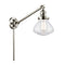 Olean Swing Arm shown in the Polished Nickel finish with a Seedy shade