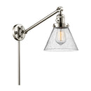 Cone Swing Arm shown in the Polished Nickel finish with a Seedy shade