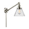 Cone Swing Arm shown in the Polished Nickel finish with a Seedy shade