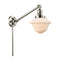Oxford Swing Arm shown in the Polished Nickel finish with a Matte White shade