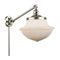 Oxford Swing Arm shown in the Polished Nickel finish with a Matte White shade