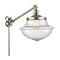 Oxford Swing Arm shown in the Polished Nickel finish with a Seedy shade