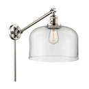 Bell Swing Arm shown in the Polished Nickel finish with a Clear shade