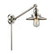 Railroad Swing Arm shown in the Polished Nickel finish with a Polished Nickel shade