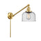 Bell Swing Arm shown in the Satin Gold finish with a Seedy shade