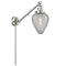 Geneseo Swing Arm shown in the Brushed Satin Nickel finish with a Clear Crackled shade