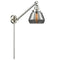 Fulton Swing Arm shown in the Brushed Satin Nickel finish with a Plated Smoke shade