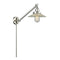 Halophane Swing Arm shown in the Brushed Satin Nickel finish with a Clear Halophane shade
