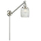 Colton Swing Arm shown in the Brushed Satin Nickel finish with a Clear Halophane shade