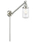 Dover Swing Arm shown in the Brushed Satin Nickel finish with a Clear shade