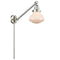 Olean Swing Arm shown in the Brushed Satin Nickel finish with a Matte White shade