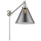 Cone Swing Arm shown in the Brushed Satin Nickel finish with a Plated Smoke shade