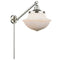 Oxford Swing Arm shown in the Brushed Satin Nickel finish with a Matte White shade