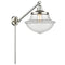Oxford Swing Arm shown in the Brushed Satin Nickel finish with a Clear shade